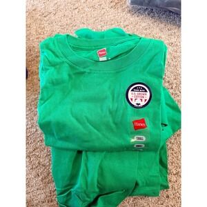 Hanes R5280 Mens ComfortSoft T-Shirt Short Sleeve Crew Neck Green Small 4 pack